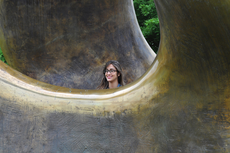 Julia at Henry Moore